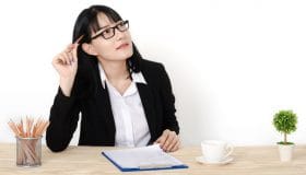 woman-completing-questionnaire