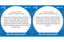 The Significance of Articles 18 and 19 in the Universal Declaration of Human Rights