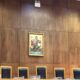 Religious image in a Greek Courtroom