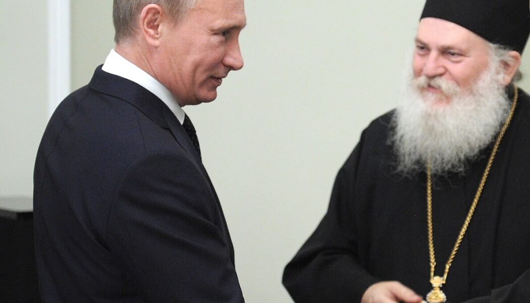Chairman of the Government of the Russian Federation V.V. Putin held a meeting with the clergy of the Athonite Vatopedi Monastery, Abbot Ephraim and monk Nektarios.
