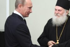 Chairman of the Government of the Russian Federation V.V. Putin held a meeting with the clergy of the Athonite Vatopedi Monastery, Abbot Ephraim and monk Nektarios.