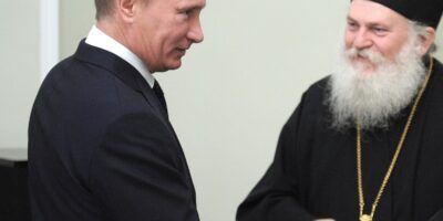 Chairman of the Government of the Russian Federation V.V. Putin held a meeting with the clergy of the Athonite Vatopedi Monastery, Abbot Ephraim and monk Nektarios.
